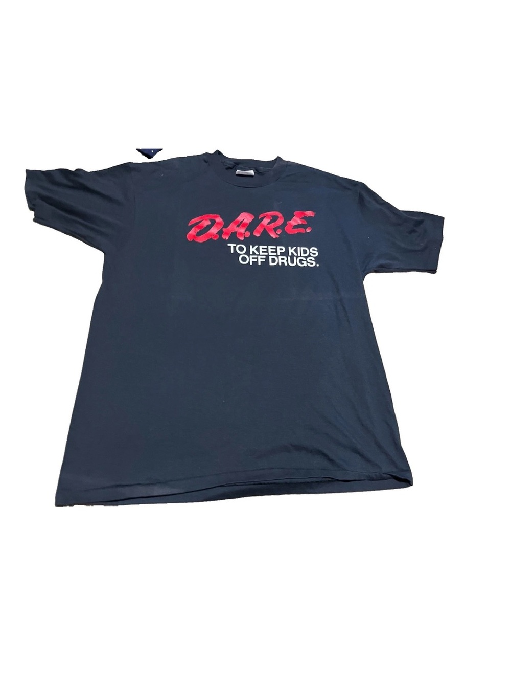 Vintage 80s Dare To Keep Kids Off Drugs T-Shirt Mens XL Single Stitch USA Tee
